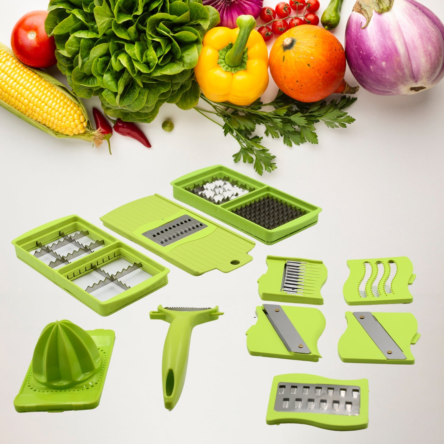 5478 Vegetable Multifunctional Chopper & Adjustable Slicer with Storage Container, Household Kitchen for Cutter, Grater, Peeler, Chipser, Chopper 5478 Vegetable Multifunctional Chopper & Adjustable Slicer with Storage Container, Household Kitchen for Cutter, Grater, Peeler, Chipser, Chopper